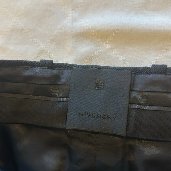 Givenchy Wool & Mohair Straight Leg Pants‎ trousers in Black EU size 36 US 4 NWT - Picture 7 of 13